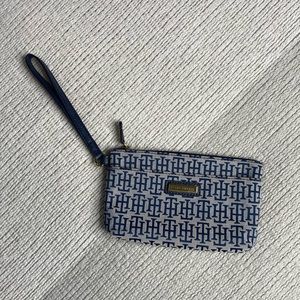 Tommy Hilfiger Blue Wristlet Clutch Purse